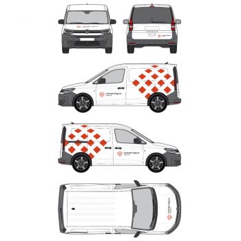 Systemhus bildekor til liten bil, design 2