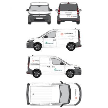 Systemhus bildekor til liten bil, design 3