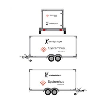 Systemhus dekor til stor henger, design 2