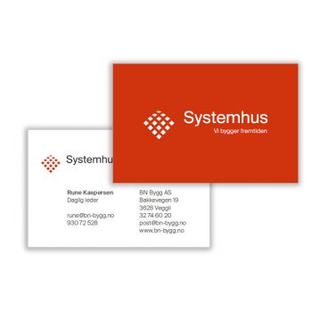 Systemhus visittkort - 250 pkn