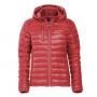 Systemhus lett boblejakke, dame Rød